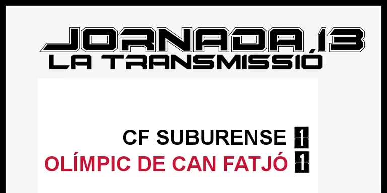 A PEU DE CAMP - JORNADA 13 diumenge tarda