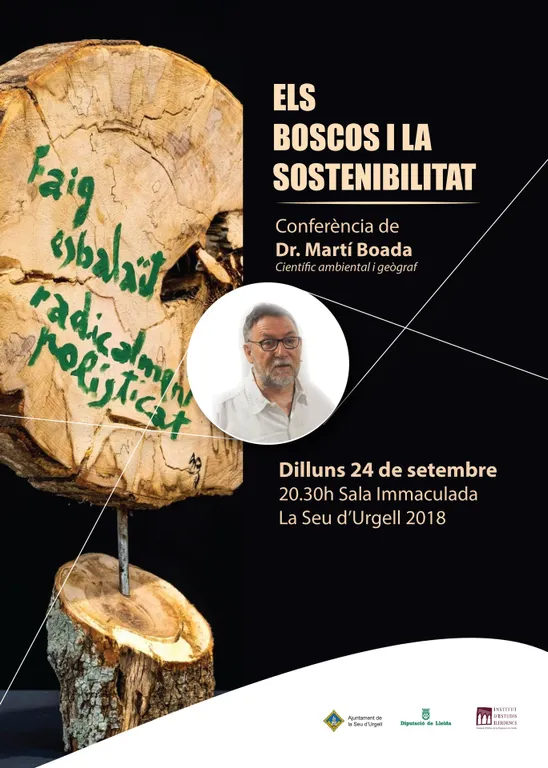 Conferència a la Seu de Martí Boada sobre boscos i sostenibilitat