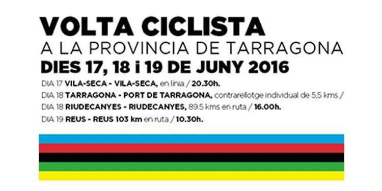 La Volta Ciclista a Tarragona tornarà a disputar-se en tres dies de competició