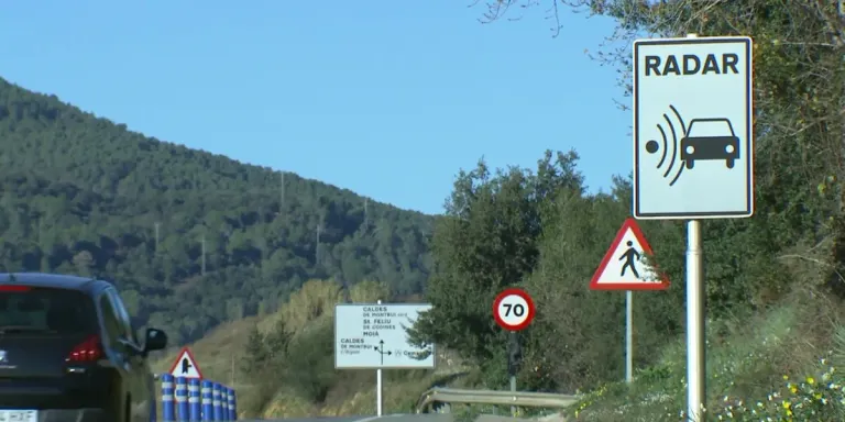 Els radars de velocitat a Caldes van posar 726 multes durant el 2023
