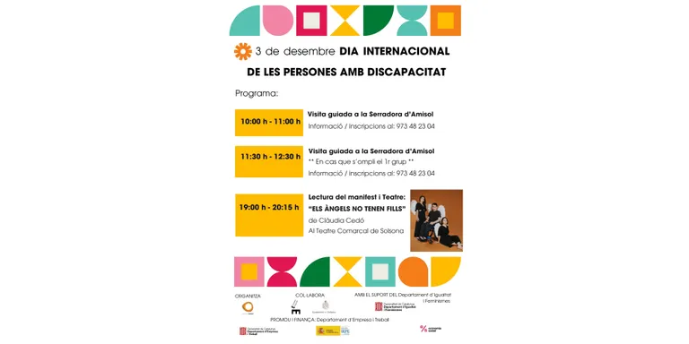 L'Amisol proposa visites guiades a la serradora i teatre per commemorar el Dia Internacional de les Persones amb Discapacitat