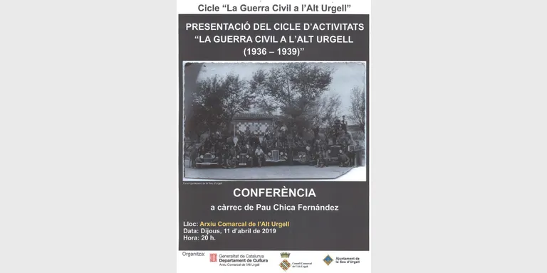 Xerrada de Pau Chica sobre la Guerra Civil a l'Alt Urgell