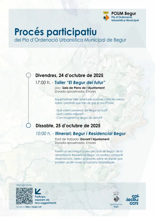 Begur activa un procés participatiu per definir el futur urbanístic del municipi