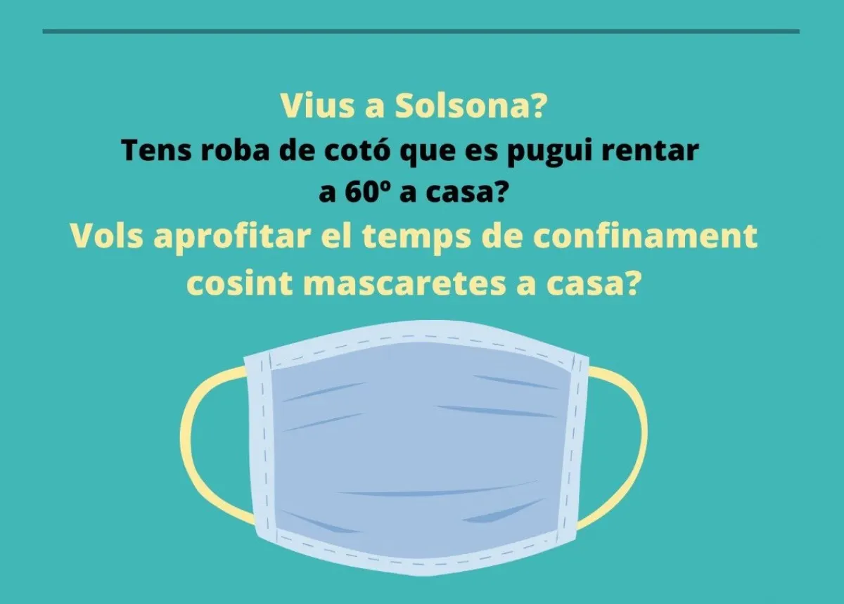 Diversos municipis del Solsonès fomenten l'ús de mascaretes entre els seus veïns