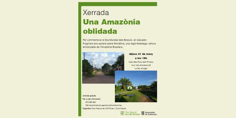 Xerrada 'Una Amazònia oblidada' a la Casa dels Parcs dels Pirineus