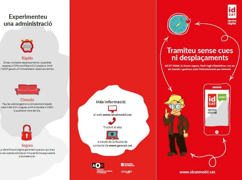 L'OAC ofereix el sistema d'identifació i signatura electrònica idCAT Mòbil