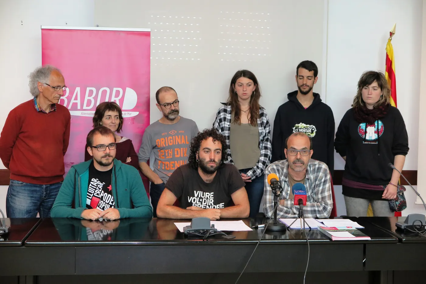 Roda de premsa de Babord sobre el seu posicionament al voltant dels pressupostos municipals
