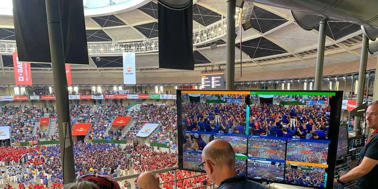 L’empresa cambrilenca ICC Broadcast instal·la el primer sistema de VAR casteller al Concurs de Castells