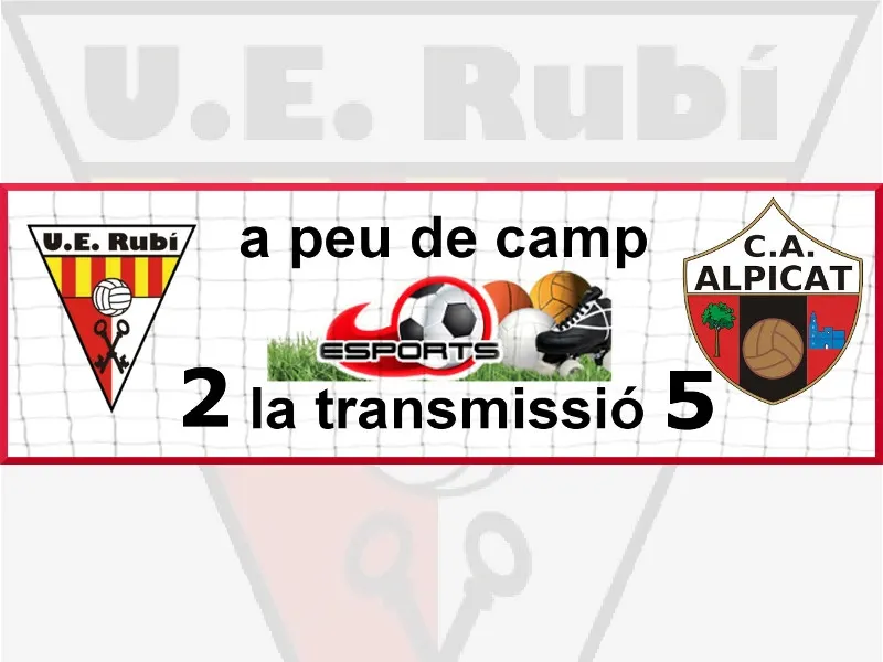 JORNADA 34: UE Rubí - CA Alpicat