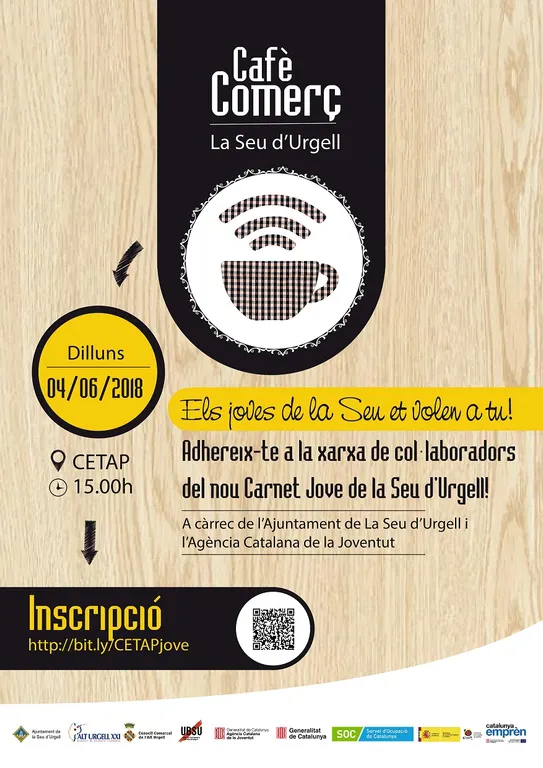 Nou 'Cafè-comerç' sobre l'adhesió a la xarxa de col·laboradors del Carnet Jove de la Seu
