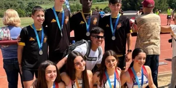Elias Berta es proclama subcampió en els 4x100 metres Sub16 del Campionat de Catalunya de Relleus
