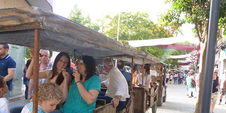 El trenet de Festa Major passeja per l’Illa de Vianats