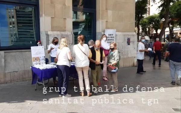 Defensa de la Sanitat Pública de Tarragona recull un miler de signatures per millorar l'atenció en els CAP