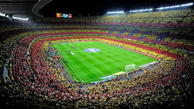 Mosaic gegant al Camp Nou (Foto: FC Barcelona)