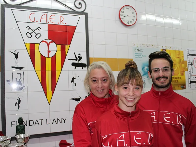 Susanna Cintas, Marina Gómez i Sergio Candelas en l'oficina del GAER