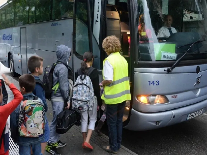 Imatge d'arxiu d'alumnes del Joan Maragall
