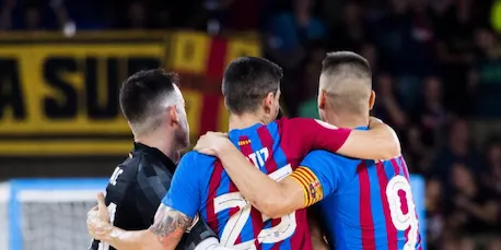 Primera victòria del Barça pel títol de lliga (FCB 4-2 Palma)
