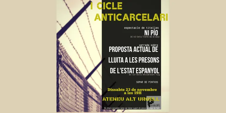 L'Ateneu Alt Urgell acull el Cicle Anticarcerari