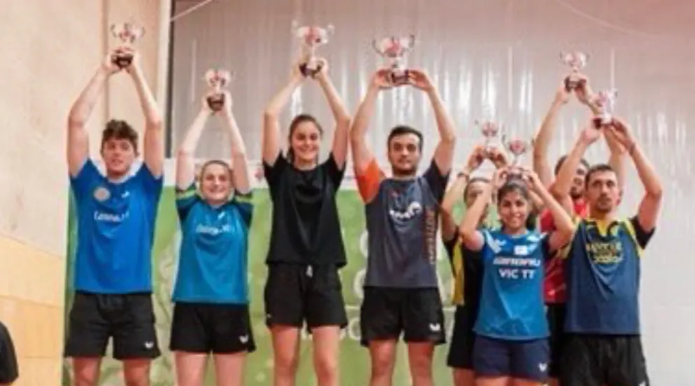 TENNIS TAULA: Joan Masip i Mariona Munné són campions de Catalunya absolut