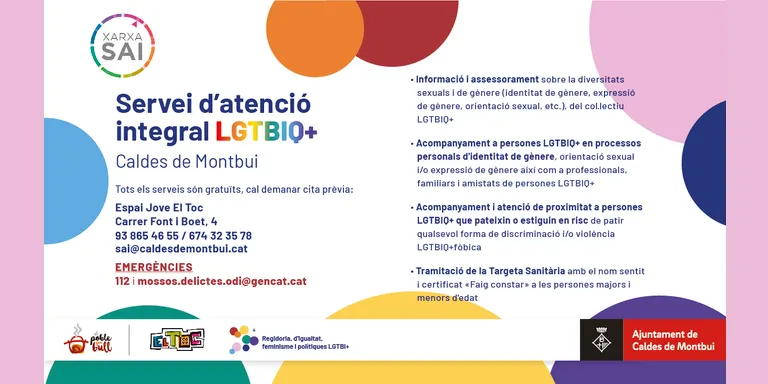 El SAI ofereix un espai d’acompanyament i atenció a les persones LGTBIQ+