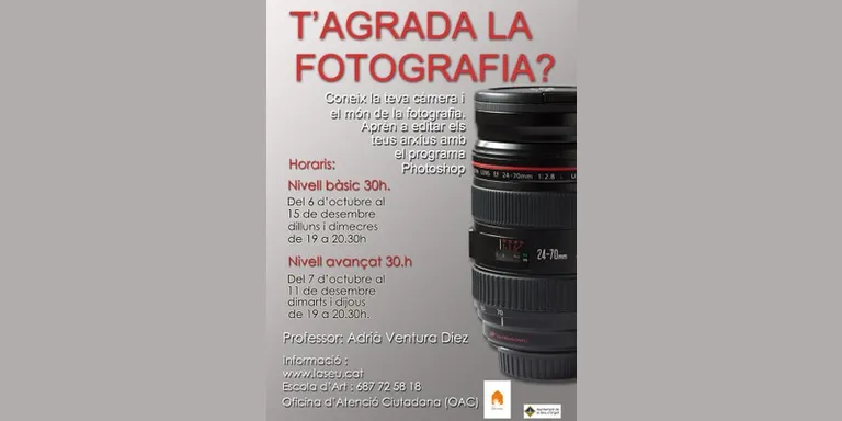 Curs de fotografia a l'Escola d'Art de la Seu