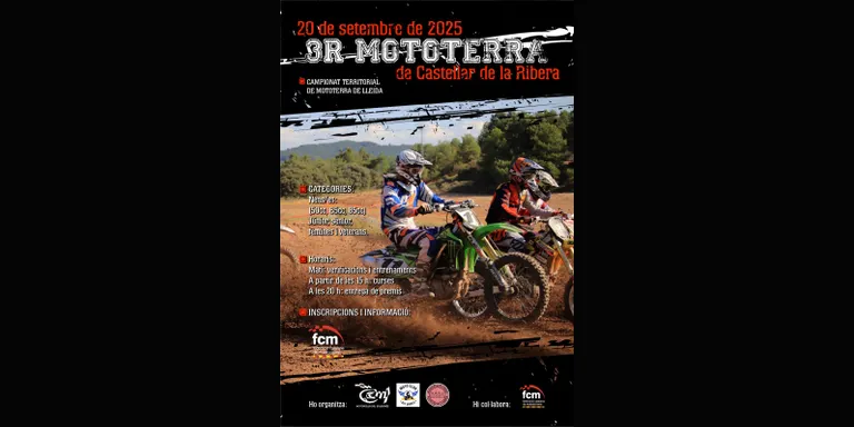54 pilots competiran demà, dissabte al tercer Mototerra de Castellar de la Ribera