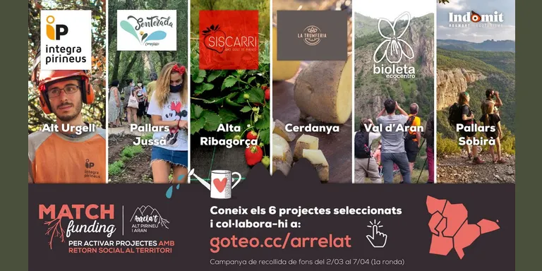 Tots els projectes de la campanya Matchfunding Arrela’t aconsegueixen l’objectiu de finançament