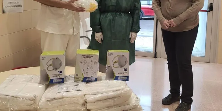 L'empresa Maquinària Triginer fa donació de mascaretes i equips de protecció al CAP d'Agramunt