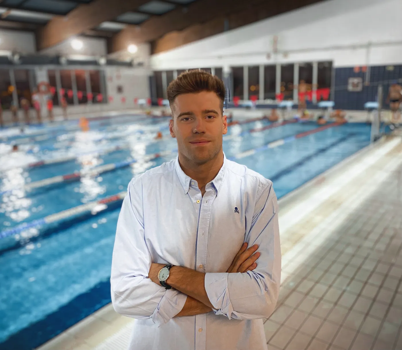 Ángel Carballo visita COPE Utrera para hablar del futuro del Club Natación Utrera