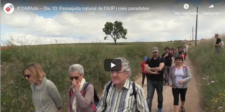 #26MRubí - Dia 10: Passejada natural de l’AUP i més paradetes