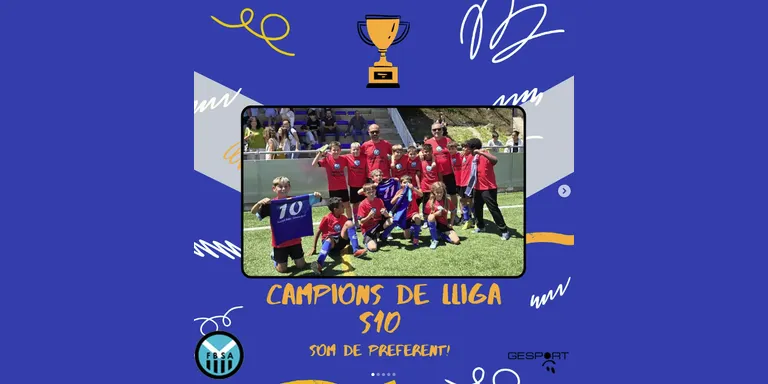 L'equip sub-10 del Futbol Base Solsona Arrels es proclama campió de lliga