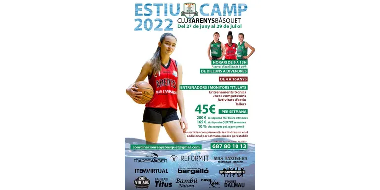 L’Arenys bàsquet prepara la quarta edició de l’estiucamp que comença el 27 de juny