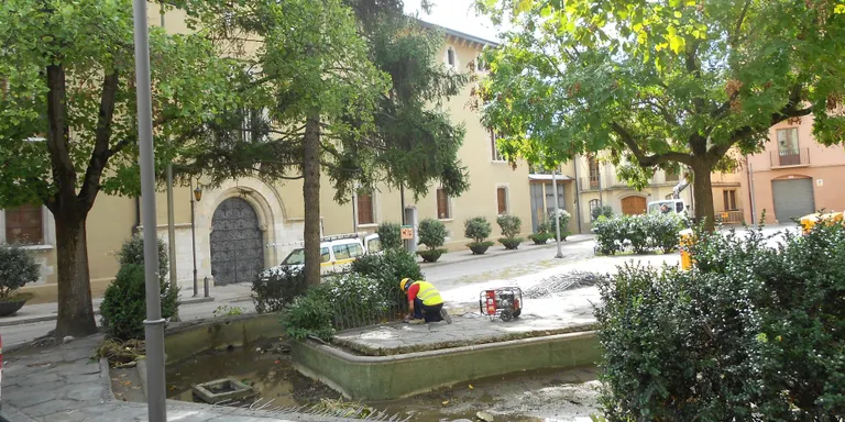 Iniciades les obres de reurbanització del Pati Palau de la Seu d'Urgell