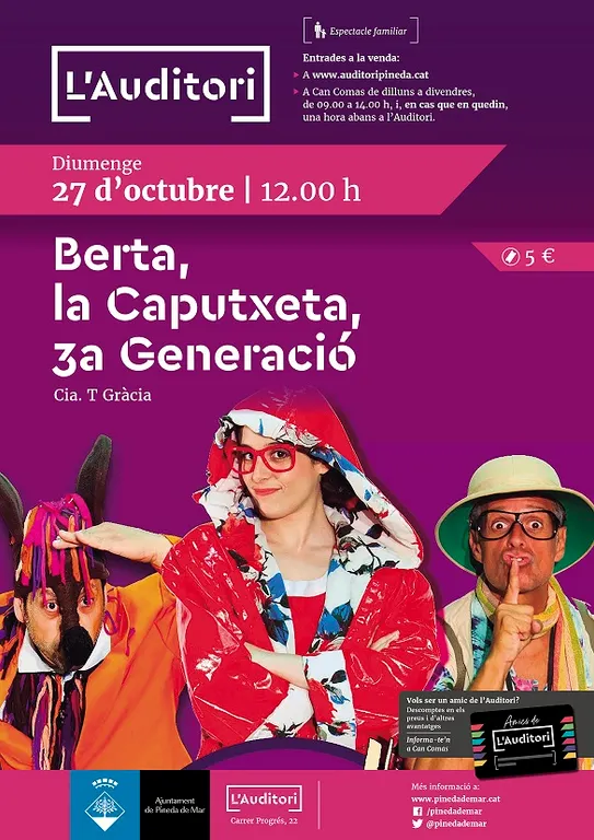 Espectacle familiar 'Berta, la caputxeta 3era Generació'