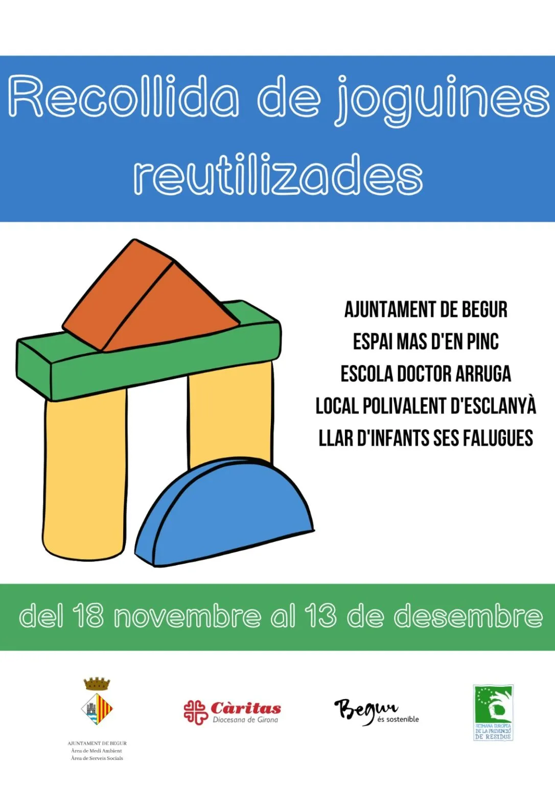 Recollida de joguines i mòbils en desús amb motiu de la Setmana Europea de la Prevenció de Residus
