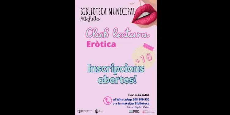 La Biblioteca d'Altafulla impulsa un nou club de lectura de literatura eròtica