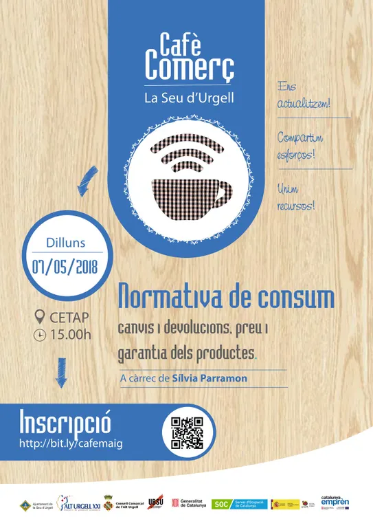 La nova xerrada del cicle Cafè-Comerç se centrarà en la normativa de consum