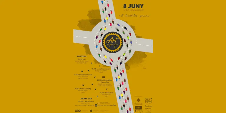 Torna 'Art a Pinyó!', ruta en bicicleta per la Seu amb parades artístiques