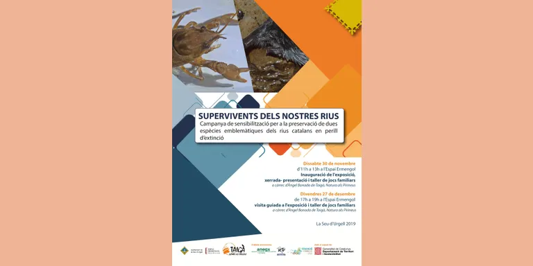 L’Espai Ermengol de la Seu d’Urgell acollirà l’exposició ‘Supervivents dels nostres rius’