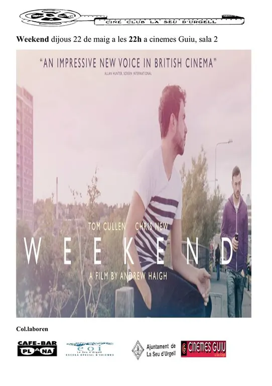 'Weekend', nova projecció de Cineclub La Seu d'Urgell