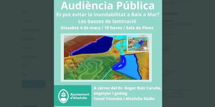 Aquest dissabte es dona a conèixer com seran les basses que han d'evitar les inundacions a Baix a Mar d'Altafulla