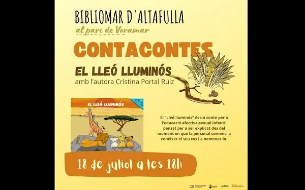 La Bibliomar d'Altafulla presenta el conte contra l'abús infantil 'El Lleó Lluminós'