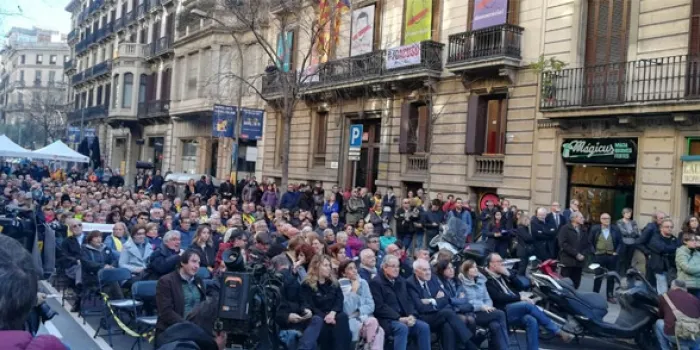 Òmnium Cultural ha seguit amb nervis però també amb moltes ganes la declaració del seu president, Jordi Cuixart
