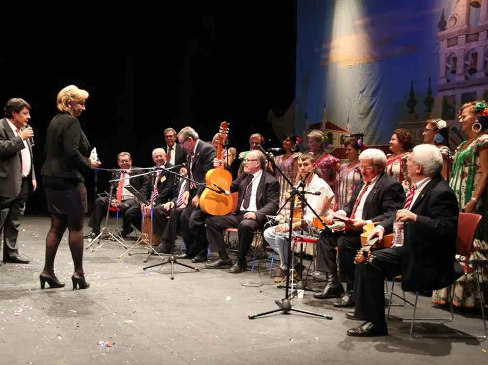 El teatre municipal La Sala s'ha omplert gràcies al festival. Foto: Asociación Rociera Andaluza de