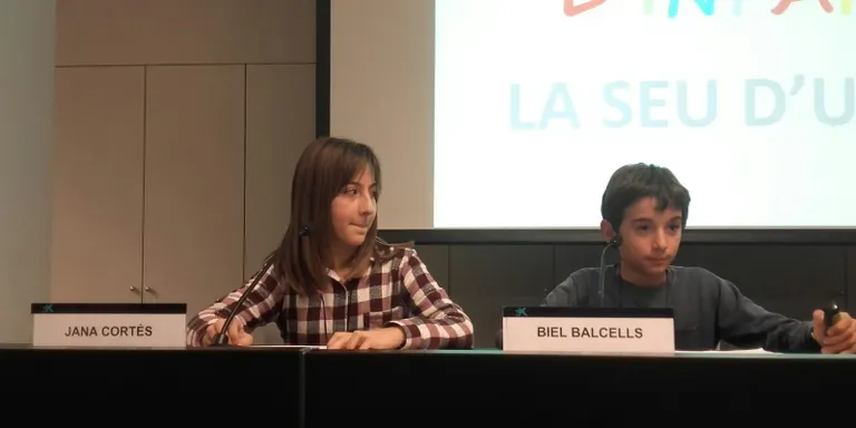 Dos alumnes de la Seu, al Simposi Internacional 'Infants i Participació Política'