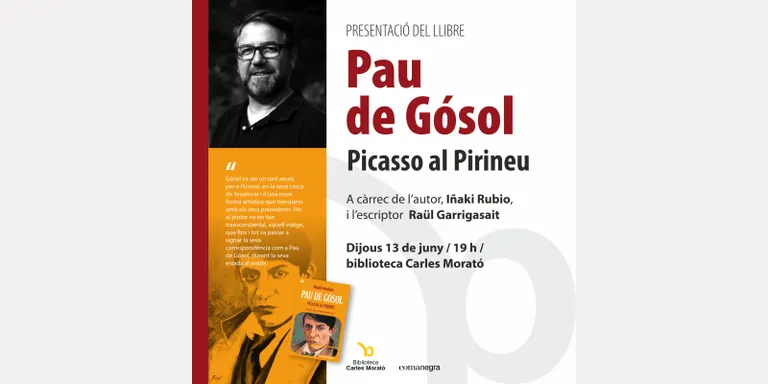 La biblioteca acull dijous la presentació d'una novel·la sobre l'empremta del Pirineu en la trajectòria de Pablo Picasso