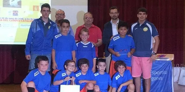 El conjunt Benjamí Masculí del CFS Altafulla, sotscampió del programa dels Jocs Esportius Escolars de Catalunya