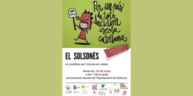 El Solsonès es mobilitza avui per l'escola en català