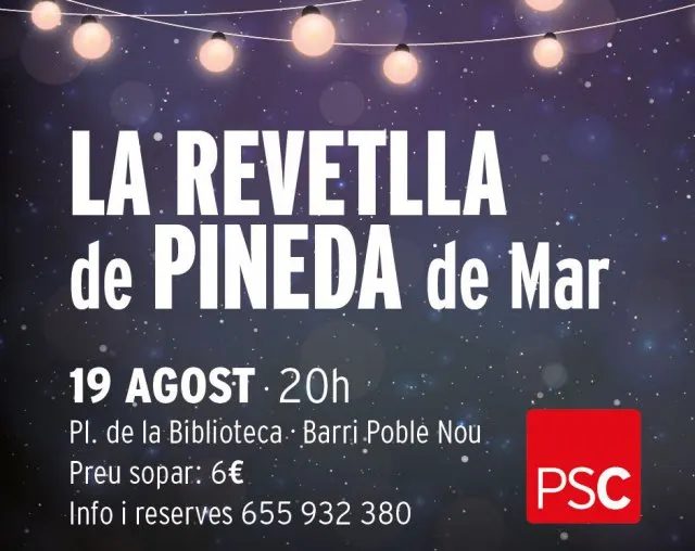 Miquel Iceta i Meritxell Batet a la revetlla que organitza el PSC de Pineda