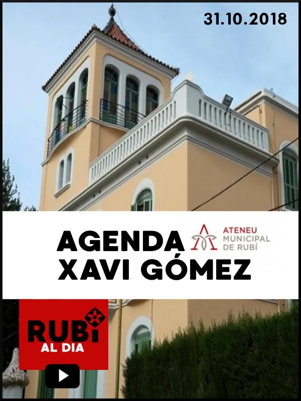 Agenda Ateneu Municipal 31 octubre 2018